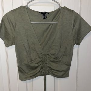 Green Crop Top